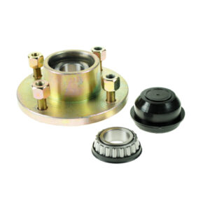 Unbraked Trailer Hub 4 Stud x 4 Inch PCD Kit - Quest Trailer Parts