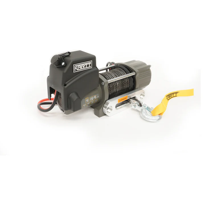 Kartt 4500lbs 12v Electric Winch with Synthetic Rope - Quest Trailer Parts 2