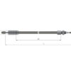 ALKO Style Long Life Brake Cable 1620mm Outer/1830mm Inner MP41416 Dimensions
